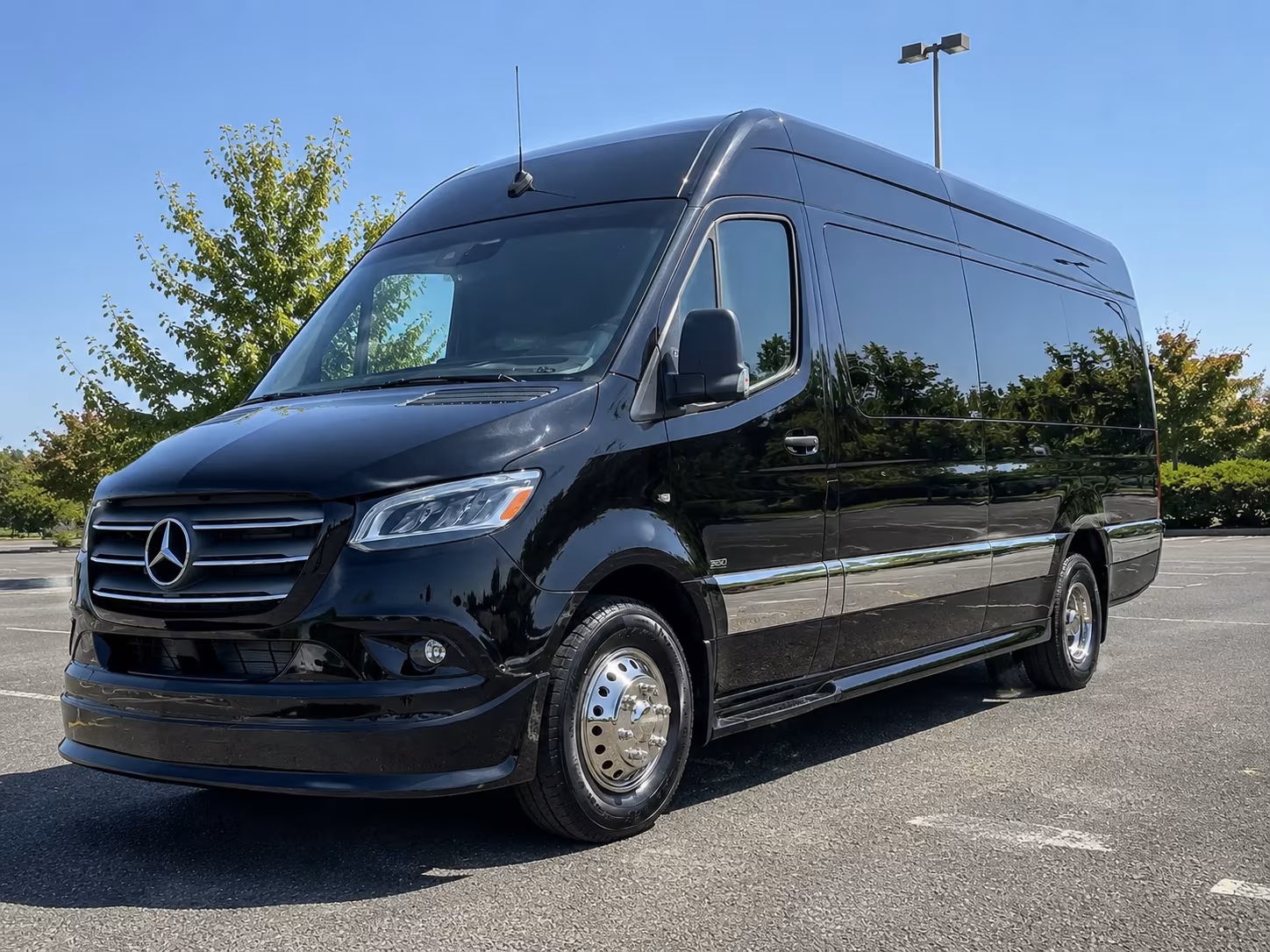 wedding guest shuttle sprinter vans from chandler hotel blocks to ceremony and reception venues